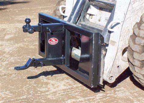 hauling a skid steer|skid steer trailer hitch attachment.